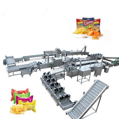 China High Efficient Fresh Baked Fried Potato Chips Production Line 100kg/h Easy Operation Industrial potato chips maker machi price for sale