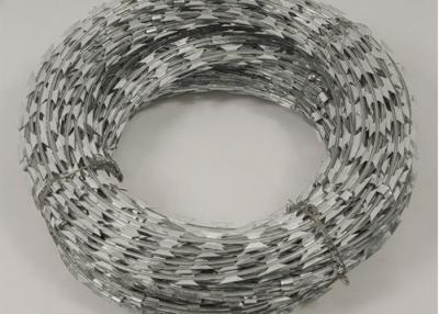 China 50cm Cross Razor Barbed Wire Military Security Hot Dipped Galvanized for sale