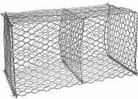 Китай Gabion гальванизированное Q195 кладет сплетенную подпорную стенку в коробку ячеистой сети Galfan продается