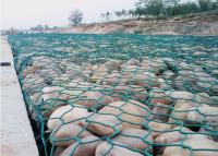 China 6×2×0.3m grünes PVC beschichtete Höhe Gabions-Korb-s 0.15m zu verkaufen
