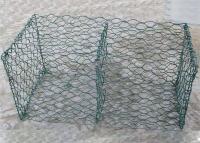Китай Шестиугольный сплетенный Pvc покрыл клетку 2×1×1m Gabion каменную продается