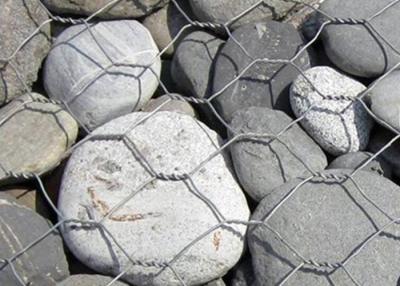 China 4.5mm 3x1x1m Galvanized Gabion Boxes Hex Wire Cages For Rock Retaining Walls for sale