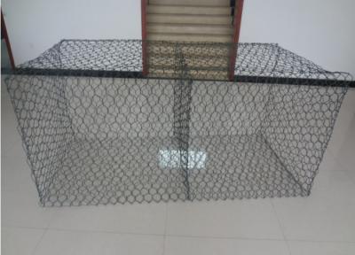 China 2x1x1m Hex Welded Galvanized Gabion Box Al Coated 2.2mm Tie Wire for sale