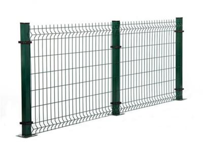 Cina H2.5m 3D ha saldato il verde di Mesh Fence Panels 60x60x1.5mm del cavo ricoperto PVC in vendita