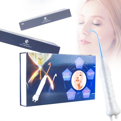 China Face Lift Factory Supply 7 in 1 High Frequency Facial Wand Ozone Acne Treatment Skin Therapy Magic Wand Machine for sale