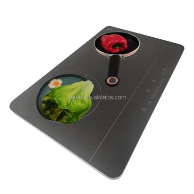 China Hotel China best double buner induction cooker hob induction cooktop stove with high quality for sale