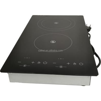 China Hotel Wholesale Price Ceramic Infrared Double Burner 2 Burner Infrared Cooktops Cooktops For Export for sale