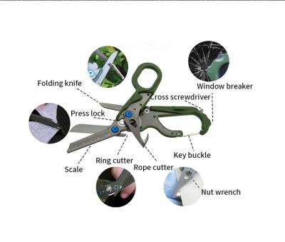 China New And Clean Design Heavy Duty Multifunctional Foldable Car Rescue Embroidery And Exterior Scissors for sale