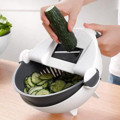 China Kitchen Accessories 11 in 1 Kitchen Vegetable Cutter Shredder with Container Chopper Slicer Vegetable Dicer Eggs Salad Cutter Grater for sale