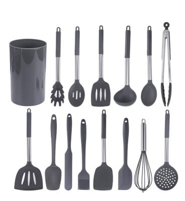 China Stocked 15pcs Silicone Cookware Set for sale