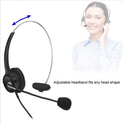 China Headband Sports Portable Wired Call Center Telephone Headset With Mic Noise Canceling Trucker Computer Headset for sale