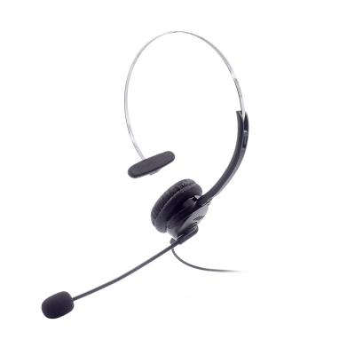 China Headband Outdoor Sports With Microphone Earphones Truck Driver Office Wired Call Center Rotatable Headset for sale