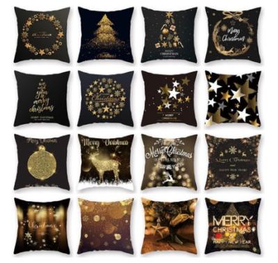 China Decorative Cover Sofa Living Room Pillowcase Xmas Peach Skin Christmas Pillow Case Decoration Pillows Home Cover Christmas for sale