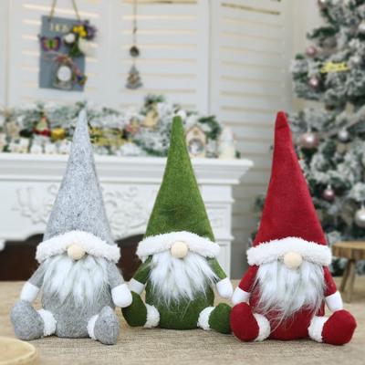 China Wholesale Santa Faceless Dolls Plush Christmas Ornament Kids Toys Christmas Doll Christmas Decoration for sale