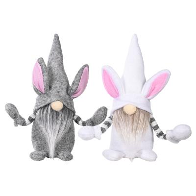 China Easter decoration new fashion Easter supplies decorative rabbit faceless colorful elf doll pendant small rabbit Easter toy for sale