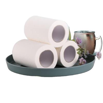 China Hotel QISEN customized 4 ply large roll paper roll custom commercial white hollow restaurant for sale