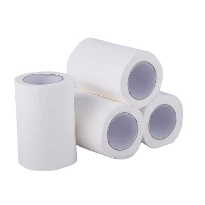 China Hotel QISEN 4 Ply 40g Jumbo Roll Wholesale Natural Organic White Hollow Roll Paper By Toilet Hotel for sale