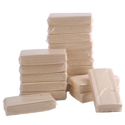 China Healthy Not Add Water Absorption QiSen Facial Tissue Strong Wholesale Soft Virgin Wood 3 Ply Natural Color Tissue Paper Hotel KTV for sale