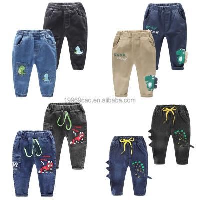 China Wholesale Fashion Elastic New Baby Boy's Clothing 2022 New Baby Boy's Breathable 100% Cotton Waist Jeans for sale