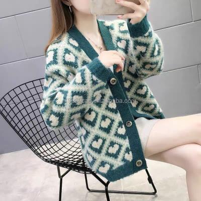 China 2022 new Anti-wrinkle women's stylish fashion plus size long sleeve women's jumpsuit sweater cardigan sweater for sale