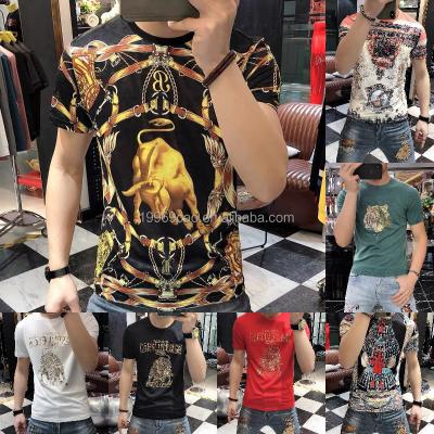 China Other Loose Fit Custom Men's Shirt Short Sleeve T-Shirt Embroidered T-shirt Logo Printed Custom T-shirt for sale