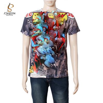 China Wicking Funny Wet QUICK DRY Men Superhero Image Superhero T Shirt Printed for sale