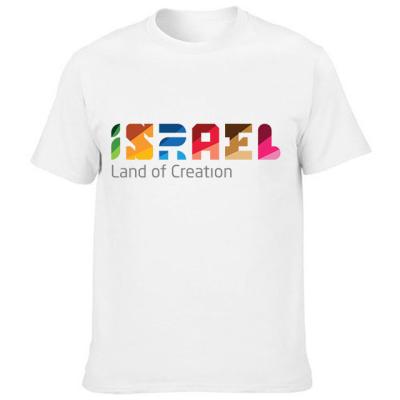 Chine Viable Viable Customize Design Style Logo 100% Cotton Men's T-Shirt Israel Land Digital Printing à vendre