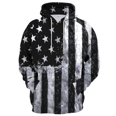 China Autumn Winter National Flag Design Custom Made Anti-Wrinkle Anti-Wrinkle Long Hooded Men's Oversized Warm Hooded Sweater Round Neck Casual Hoodies for sale