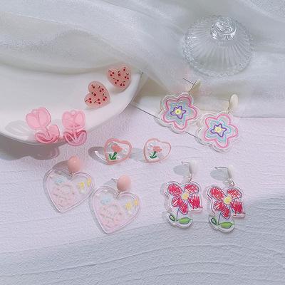 China FASHIONABLE personlized cute designer fashion flower drop earrings for sale