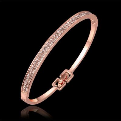 China Factory Price Fashionable Popular Design High Quality 18K Gold Bangle Bracelets for sale