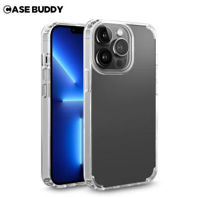 China CaseBuddy TPU Shockproof Soft Frame Hard PC Back Cover Mobile Phone Creative Clear Shape For Print Apple iPhone 14 13 12 11 pro Max for sale