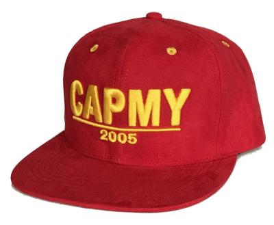 China 100% COMMON Cotton Dark Red Color Snapback Hat 3D Embroidery Logo Snapback Hat for sale