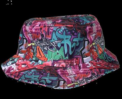 China Custom Verified Logo Print Cap Hat Design Fisher All Over Sublimation Print Logo Bulk Plain Mens Bucket Hats Factory Wholesale Fishing for sale