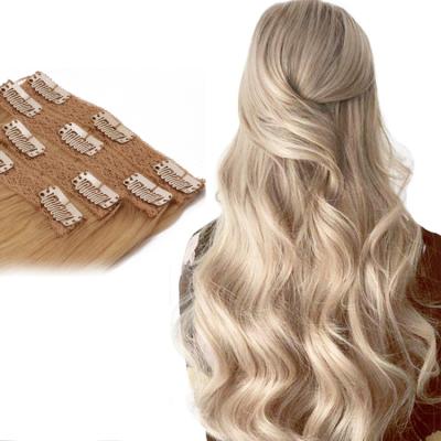 China Silky Straight Lace Clip In Virgin Remy Human Hair Clip In Extensions for sale