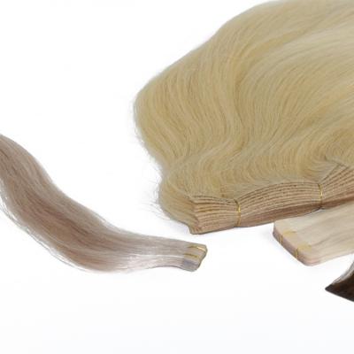 China Silky Straight Tape In Hair Extensions Good Quality 100% Invisible Tape Hair Extensions for sale