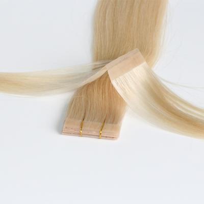 China Silky Straight Holey Tape In Remy Virgin Hair Extensions Hair Tape Hair Extensions for sale