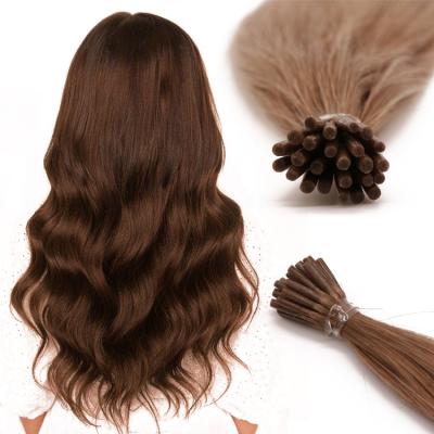 China 100% Virgin Hair Silky Straight i Tip Hair Extensions Micro Ring Extension for sale