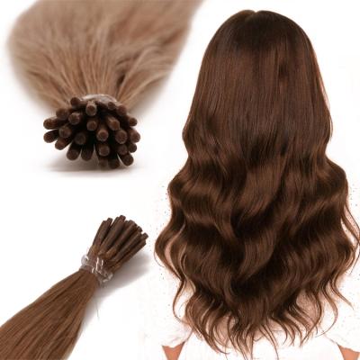 China Silky Straight I Tip Hair Extensions Micro Ring Extension for sale