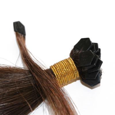 China Silky Straight Hair Extension Flat Tip Pre Bonded Hair for sale