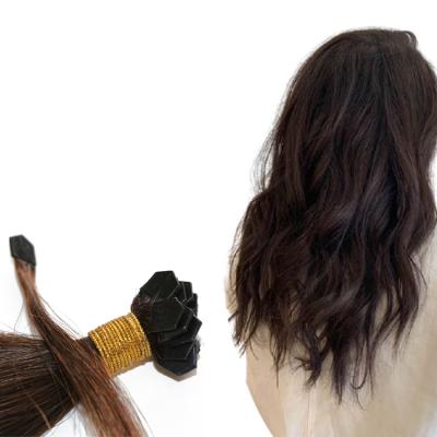 China Silky Straight 100% Virgin Human Hair Flat Tip Extension Pre Bonded Hair for sale