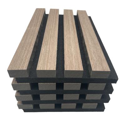 China Contemporary Top Quality And Good Price Grey Acoustic Wood Wall Panel for sale