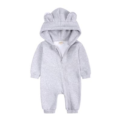 China New Arrival Wholesale Toddler Outfit Long Sleeve Newborn Baby Clothes Long Sleeve Romper With Hoodie for sale