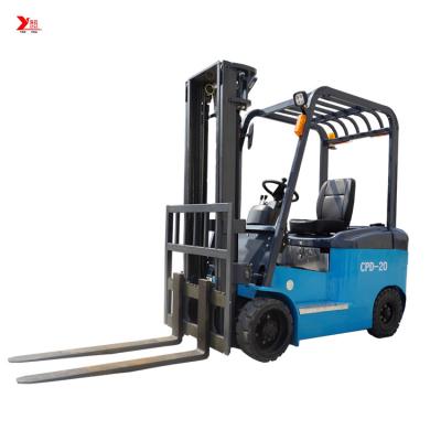 China 3 Wheel 2 Ton Forklift Lifting Equipment With Side Pull Battery For Easy Maintenance for sale