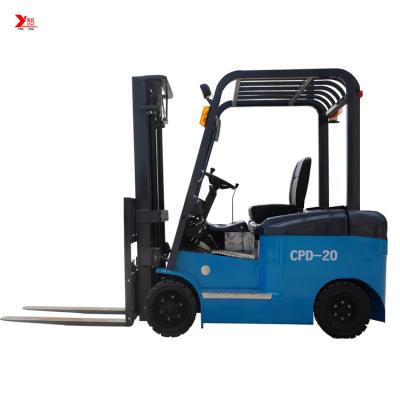 China 4 Wheel Electric Power Wheels Forklift  With Small Turning Radius for sale