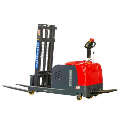 China Warehouse Reach Truck Forklift Stand Driving Electric Forklift With Cheap Price for sale