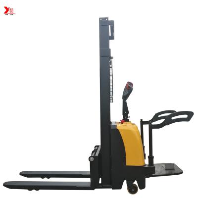 China Electric Pallet Jack Stacker Ride On Stacker Forklift Price With 24v Battery for sale