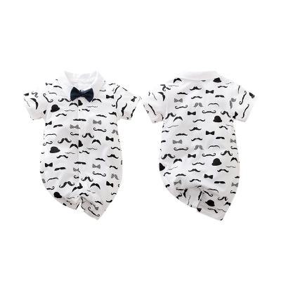 China Style Baby Romper Printing Summer Uniform Shorts Sheath Lapel Slim Handsome Boys Hot Sale Wholesale for sale