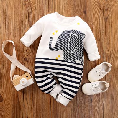 China Wholesale Customization Long Sleeve Baby Clothes Long Sleeve Baby Romper Loungewear Cartoon Cute Print Overalls for sale