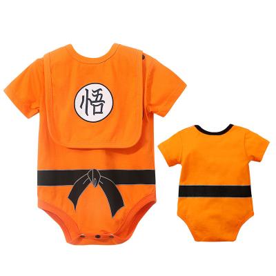 China Personality baby triangle bag fart clothes short sleeve boy orange thin section baby summer style hot wholesale for sale