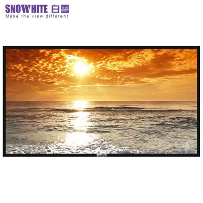 China View SNOWHITE 16:9 100 Inch 3D HD Fixed Frame Projector Flexible White Aluminum Screen BX-3V100KFH-BK for sale